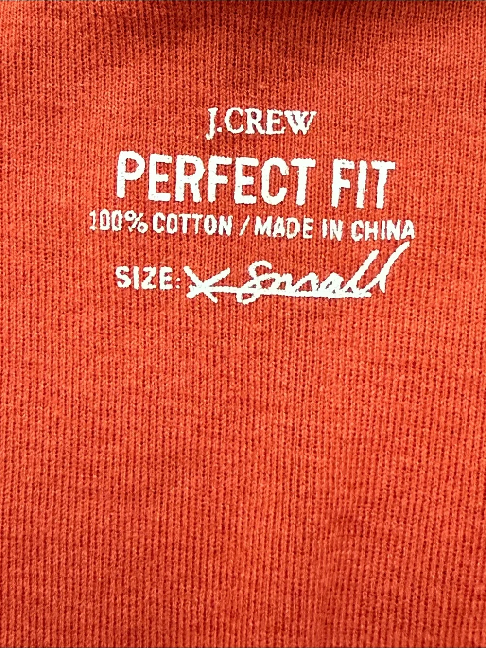J. Crew Rust V-Neck Short Sleeve Tee